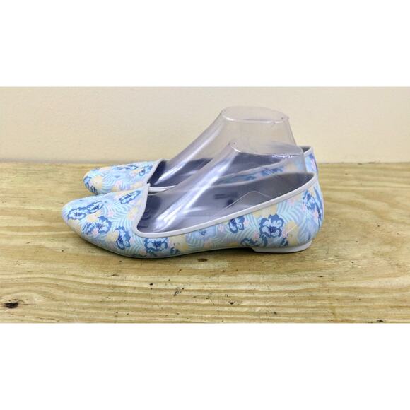 New Crocs Shoes Women 9 Floral Print Comfort Eve Graphic Pastel Slip On - Picture 1 of 5